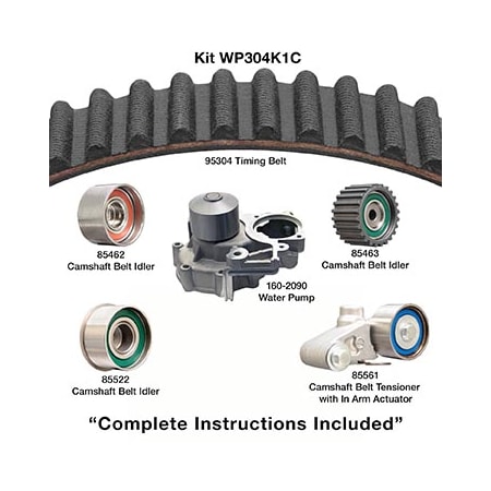 Dayco 07 Subaru Outback/06-10 Impreza-Forester Water Pump Kit, Wp304K1C WP304K1C